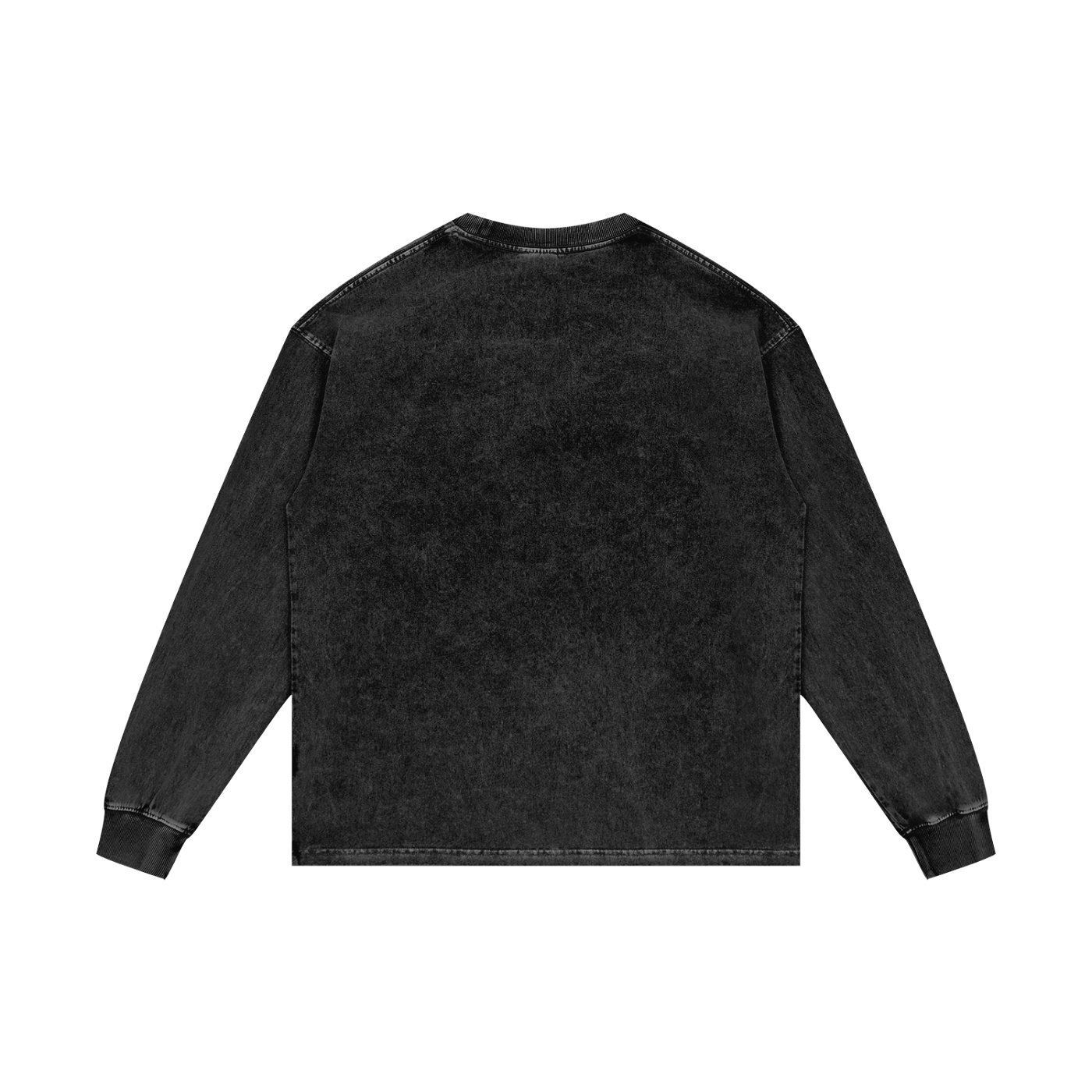 Acid Wash Oversize Long Sleeve British Bulldog 2002 T-Shirt - Image 2