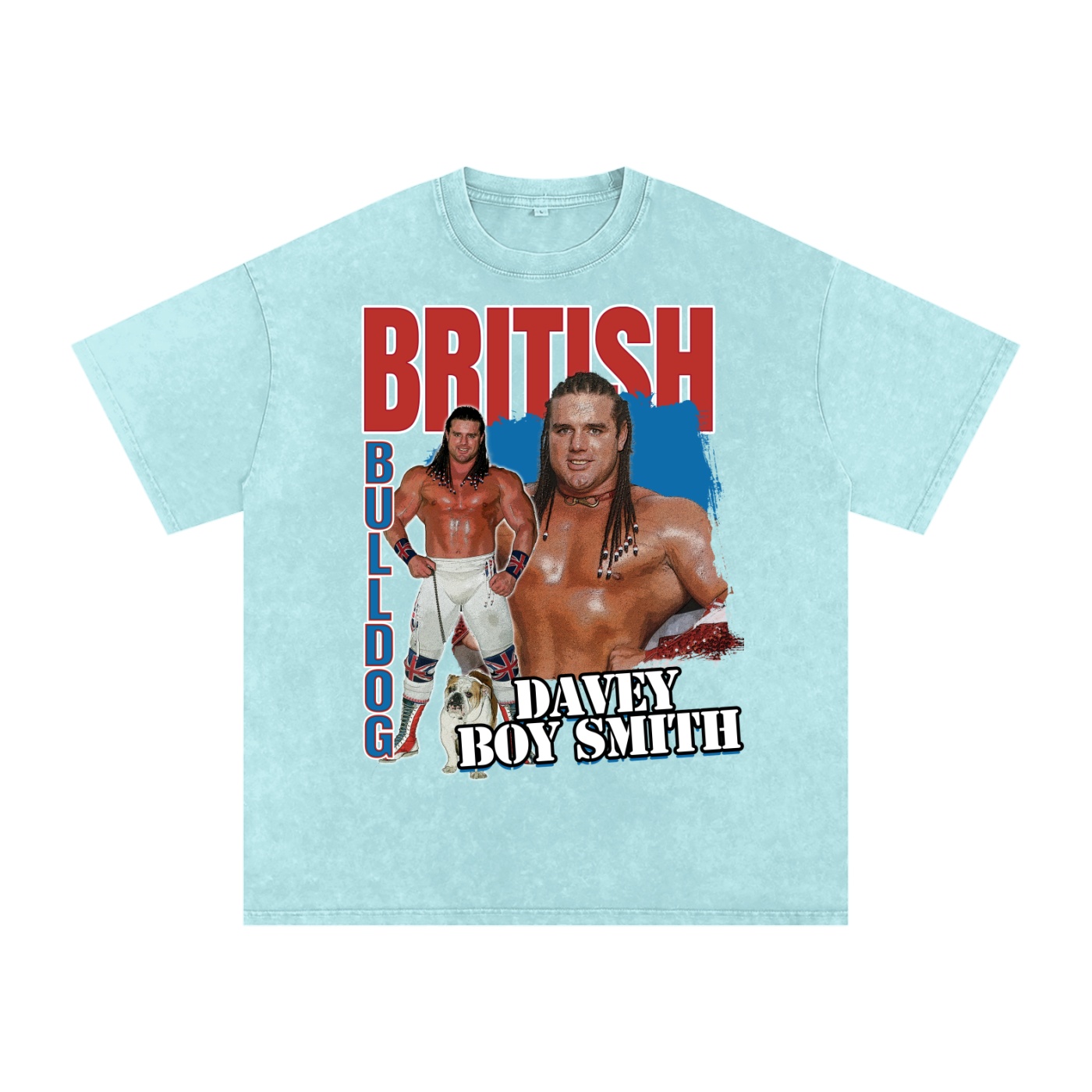 Washed Oversized Classic Bulldog Cotton T-Shirt - Image 13