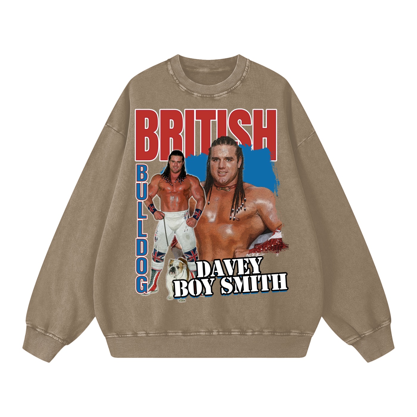 Washed Oversized British Bulldog Classic Sweatshirt - Image 10