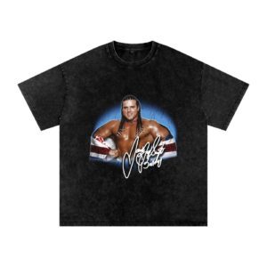Washed Oversized Vintage Bulldog Cotton T-Shirt