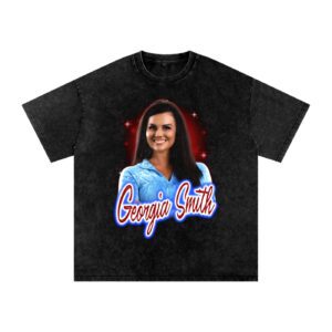 Snow Washed Oversized Georgia Cotton T-Shirt