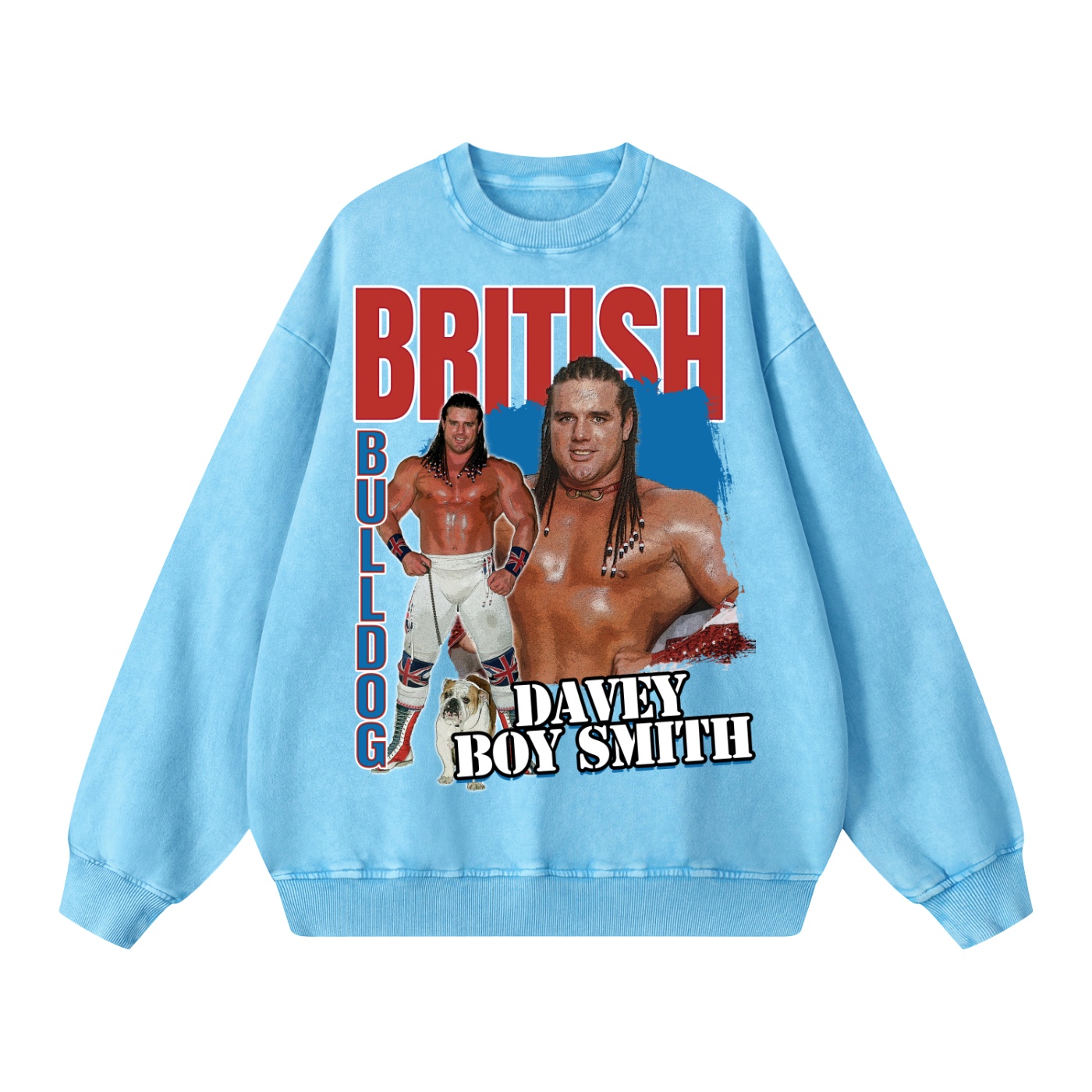 Washed Oversized British Bulldog Classic Sweatshirt - Image 8