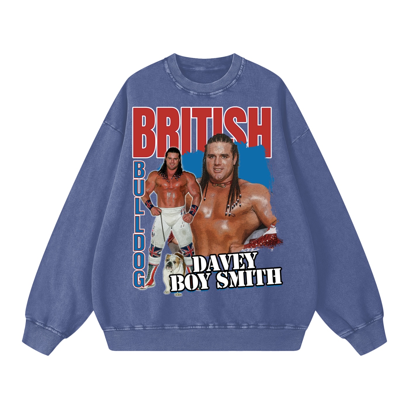 Washed Oversized British Bulldog Classic Sweatshirt - Image 9